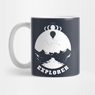 Explorer Design (white print) Mug